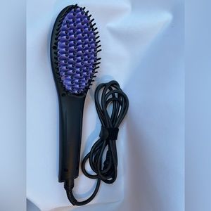Hair straightening brush